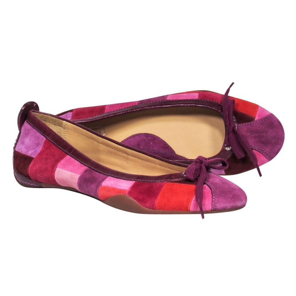 Coach Jenilee Patchwork Suede Flat - image 1